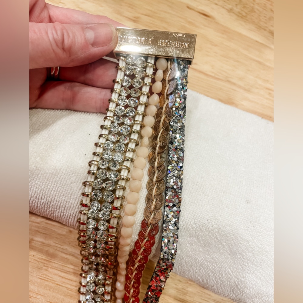 Victoria Emerson boho cuff size large, gold hardware